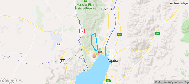 מפת חום של מחירי הנדל"ן בשכונת אורים, אילת — אזורים יקרים בגווני חם, אזורים זולים בגווני קר