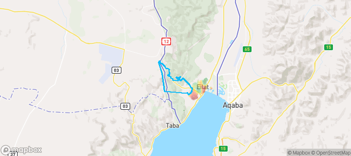 מפת חום של מחירי הנדל"ן בשכונת דרום מערב 2, אילת — אזורים יקרים בגווני חם, אזורים זולים בגווני קר