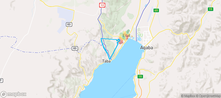 מפת חום של מחירי הנדל"ן בשכונת דרום מערב 3, אילת — אזורים יקרים בגווני חם, אזורים זולים בגווני קר